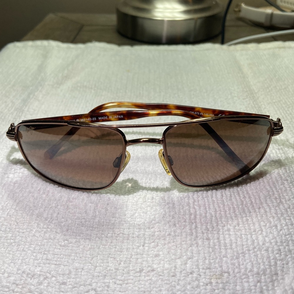 Brown Maui Jim Kahuna Rectangle Sunglasses